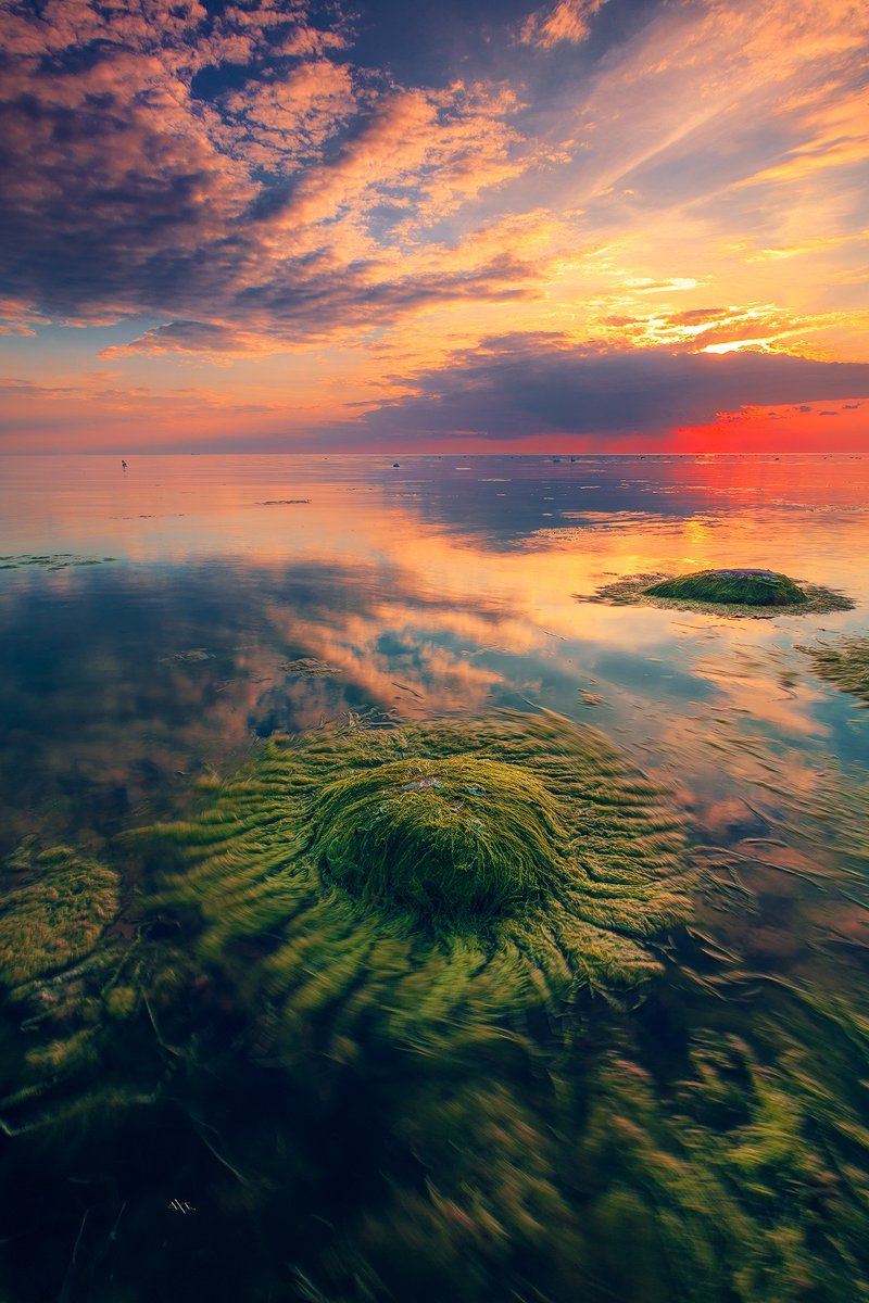 Baltic Sea, Colors, Stone, Sunset, Руслан Болгов (Axe)