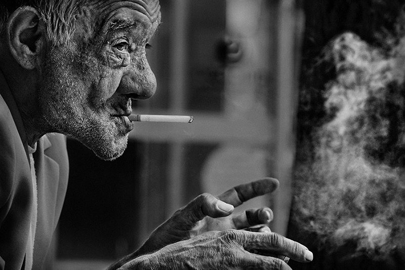 smoker, portraot, Denis Buchel (Денис Бучель)