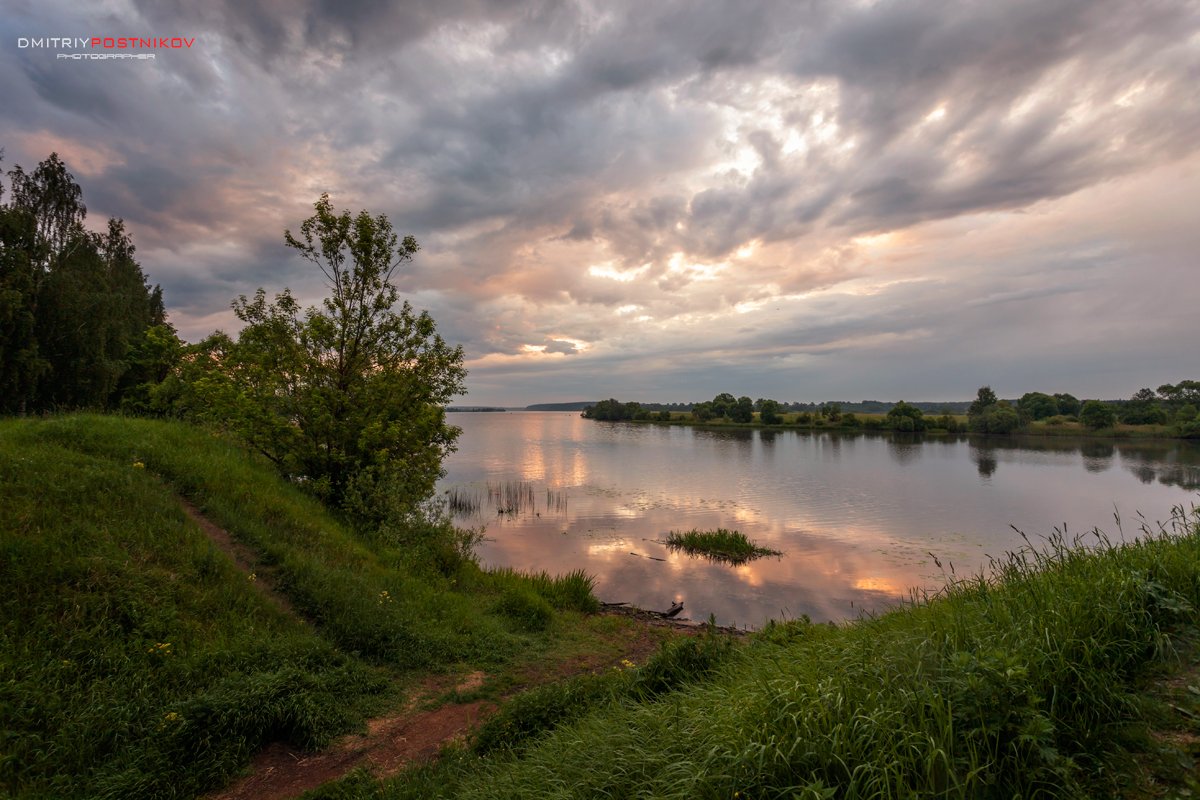 Пейзаж, Природа, Рассвет, Река Дубна, Утро, Дмитрий Постников.