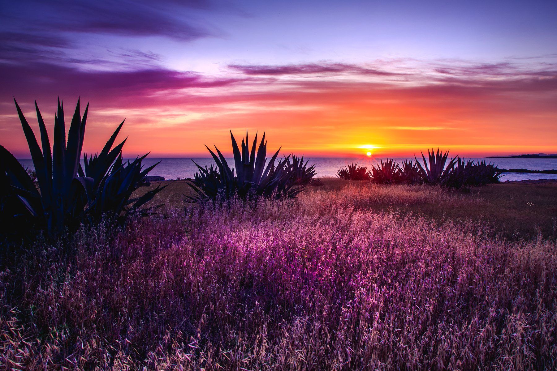 colors, cyprus, sea, sunrise, Руслан Болгов (Axe)