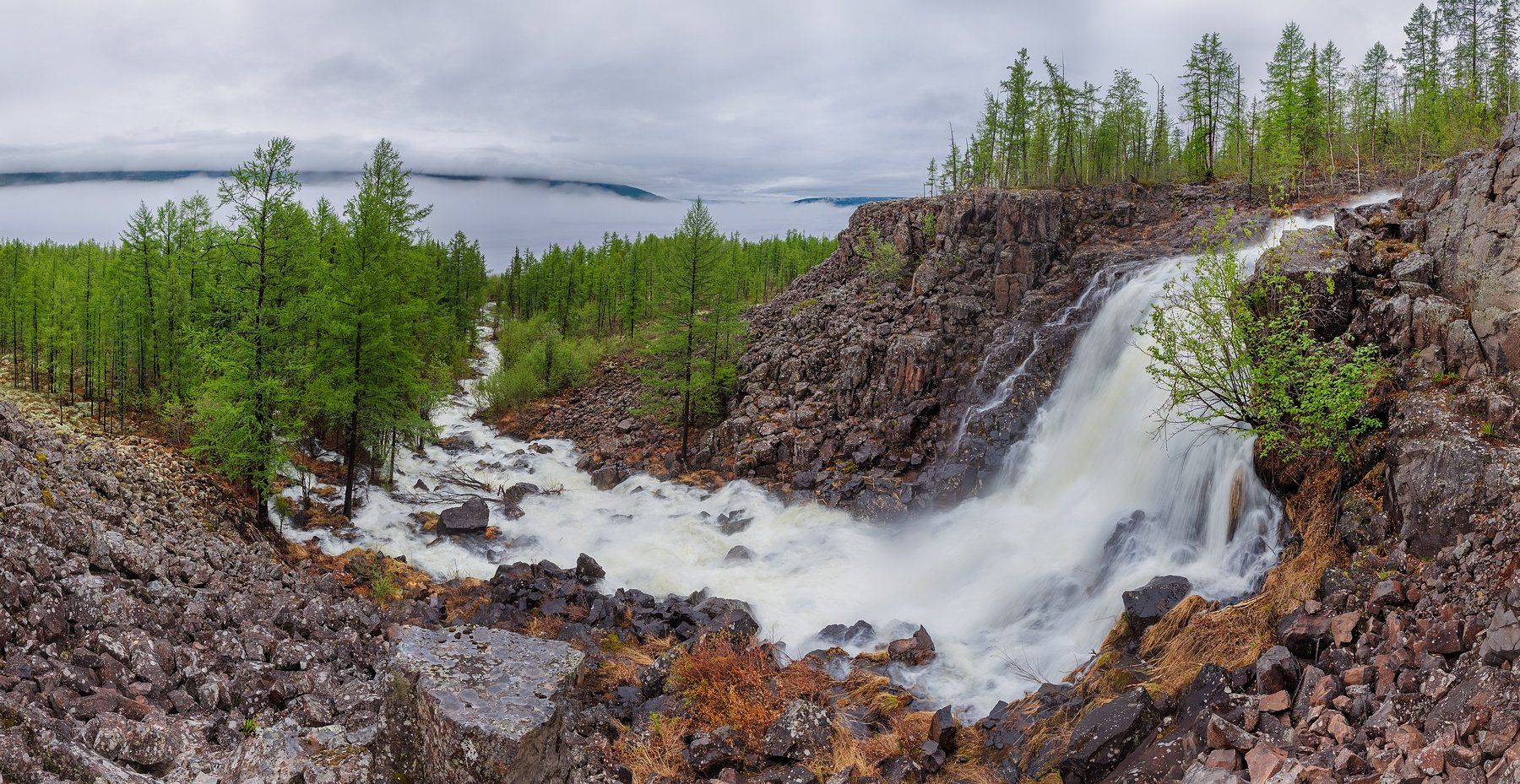 путорана, дюпкун, таймыр, красноярский край, север, весна, водопад, озеро, плато, тайга, Кирилл Уютнов