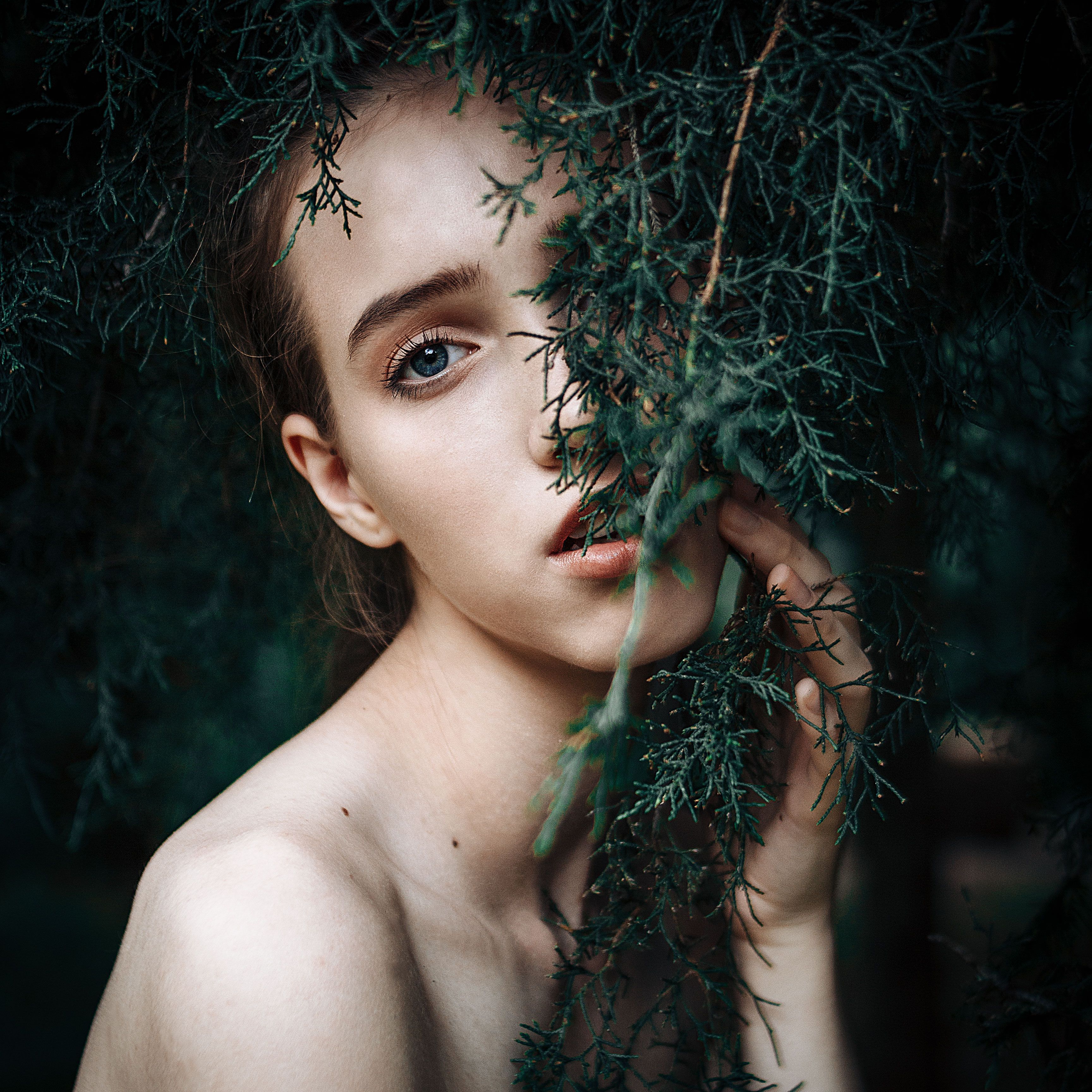 портрет, девушка, portrait,emotions,girls,eyes ,people,nature,natural,greens,light,35,canon, Лисицын Максим Александрович