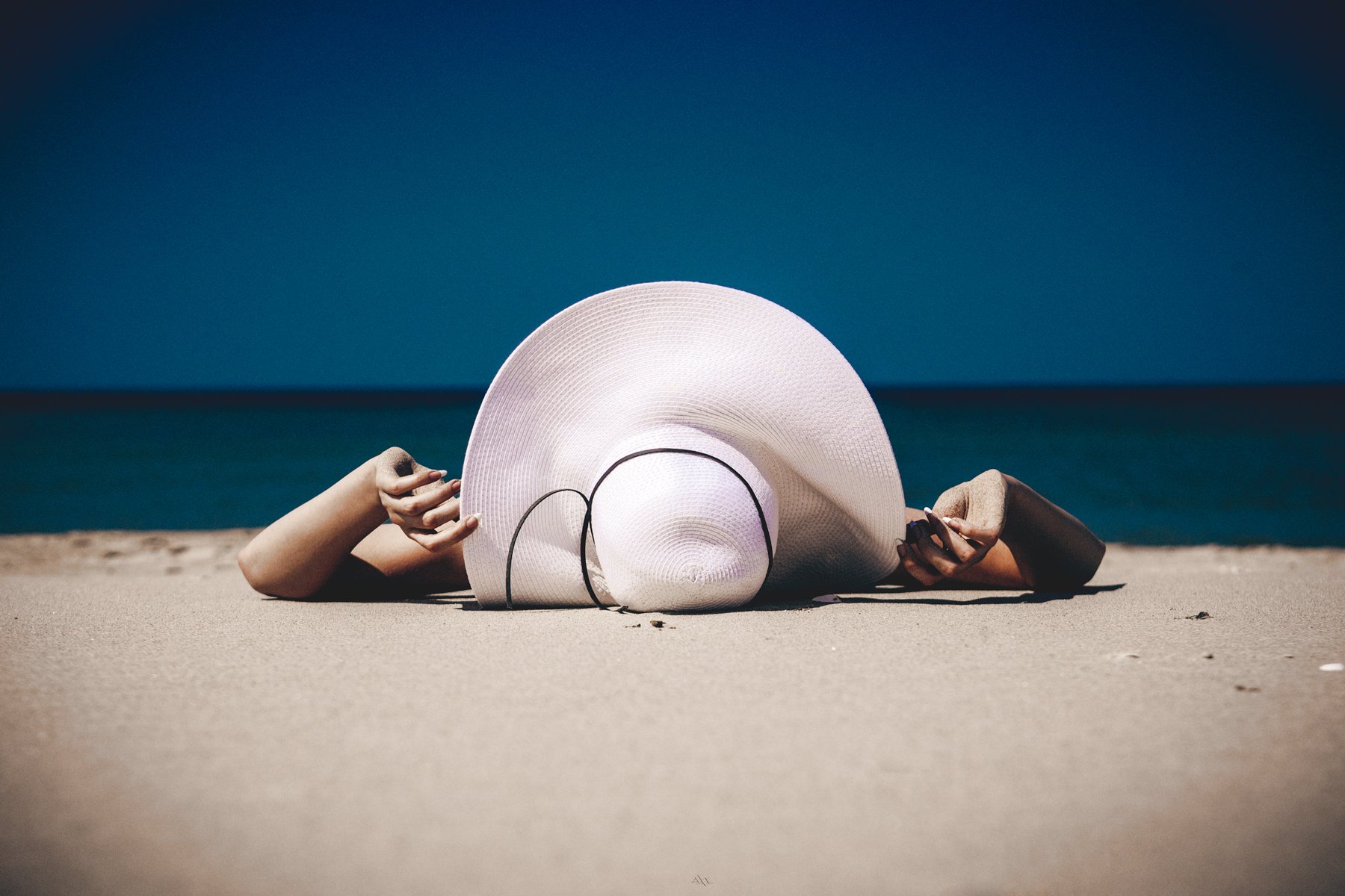 Beach, Hat, Summer, Woman, Руслан Болгов (Axe)