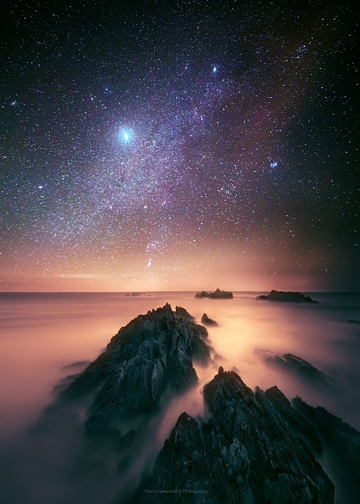 Astro, Astrophotography, Co. Donegal, Ireland, Night, Night sky, Rocks, Stars, Marius Kastečkas