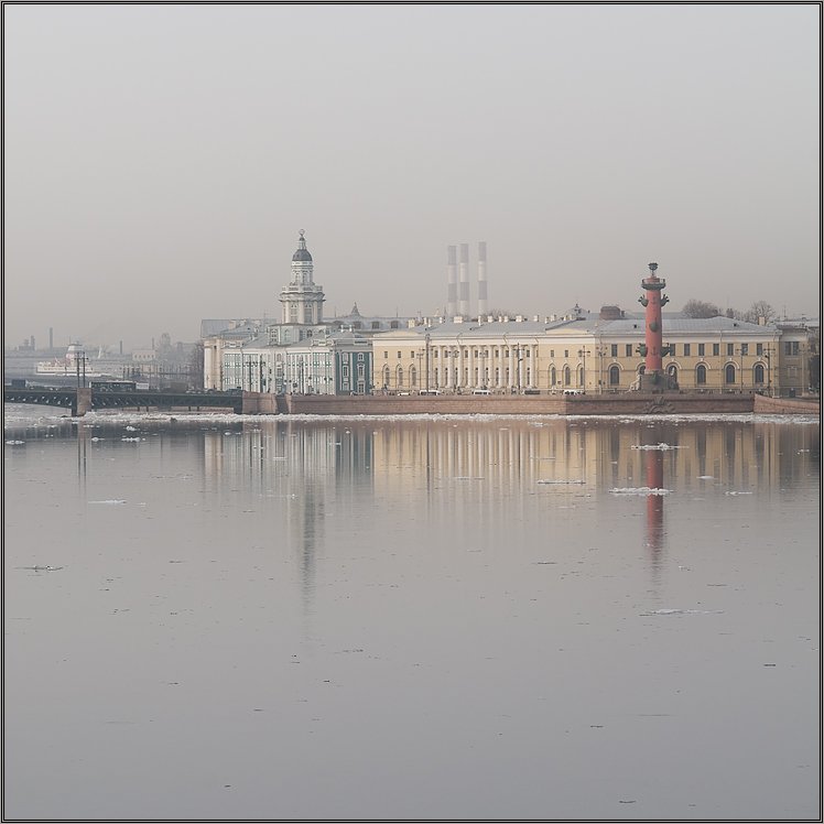 петербург, центр, нева, весна, пастель, Kirill Shapovalov