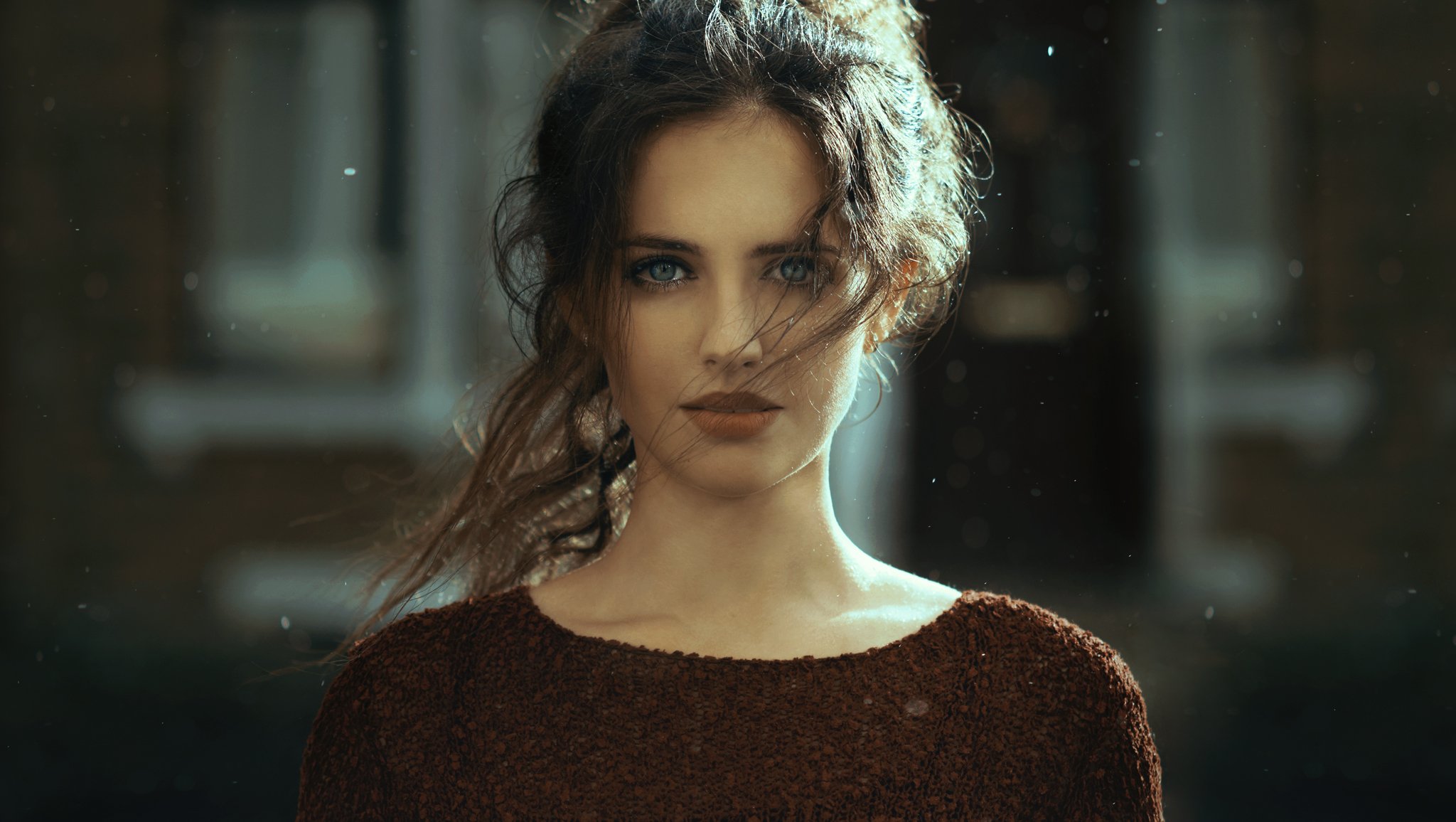 #portrait #girl #rain #sun #beauty #eyes , fineus