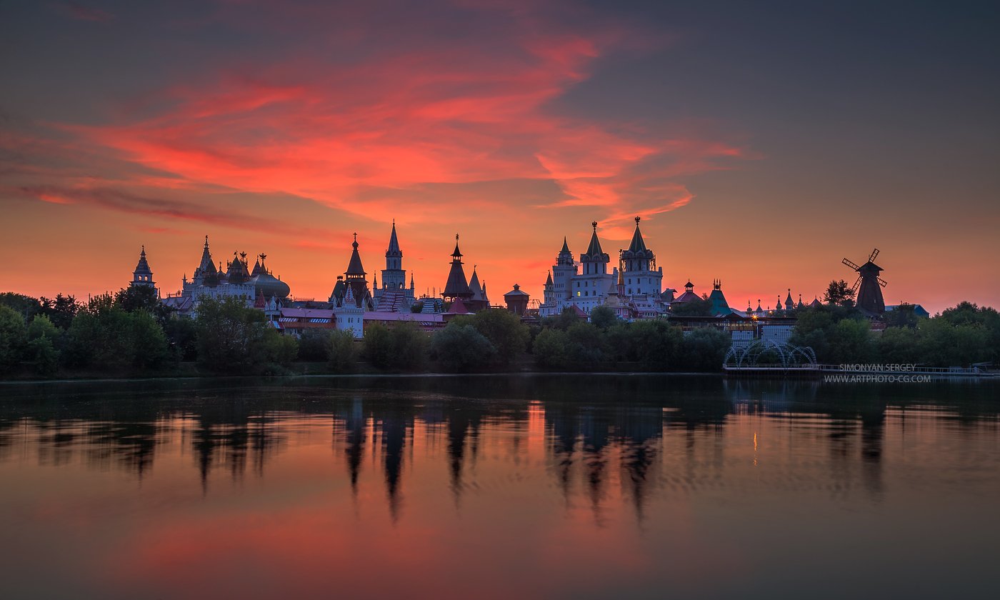 Измайловский остров Москва закат