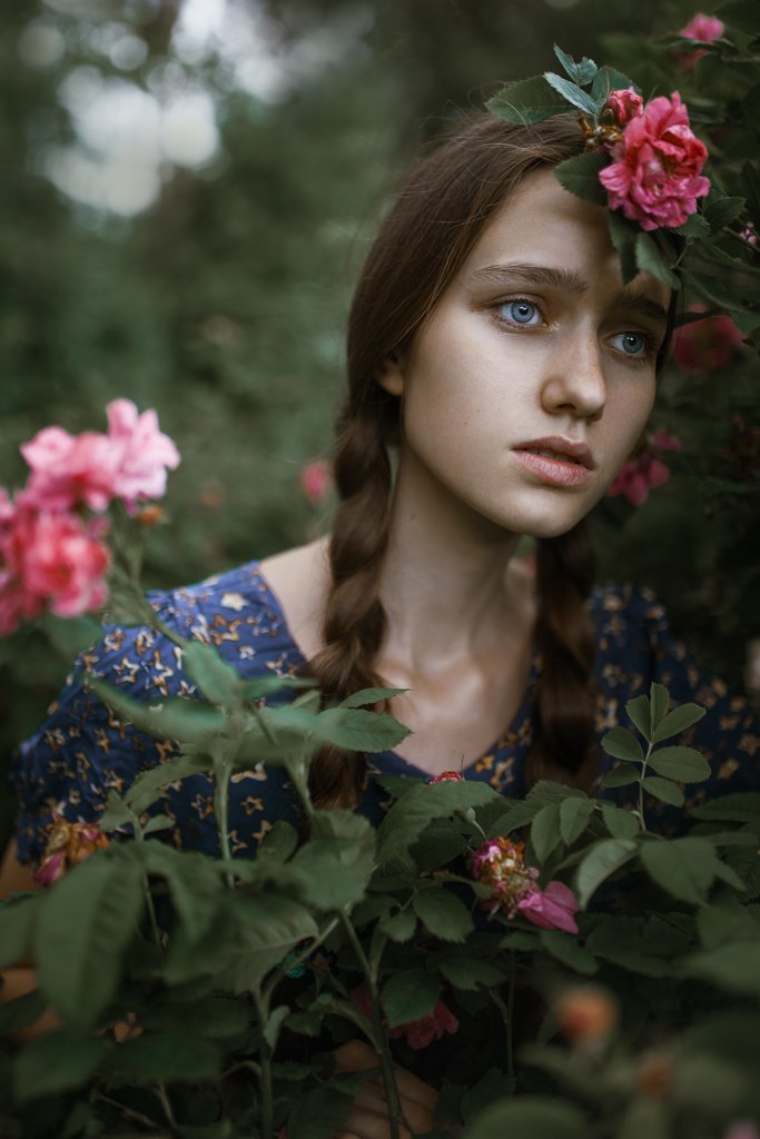 girl, roses, sony alpha, 35mm, summer, sigma, девушка, портрет, лето, цветы, Daria Slonova