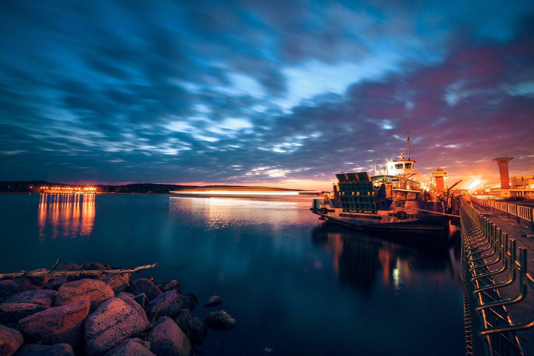 Klaipeda, Long exposure, Port, Sunset, Руслан Болгов (Axe)