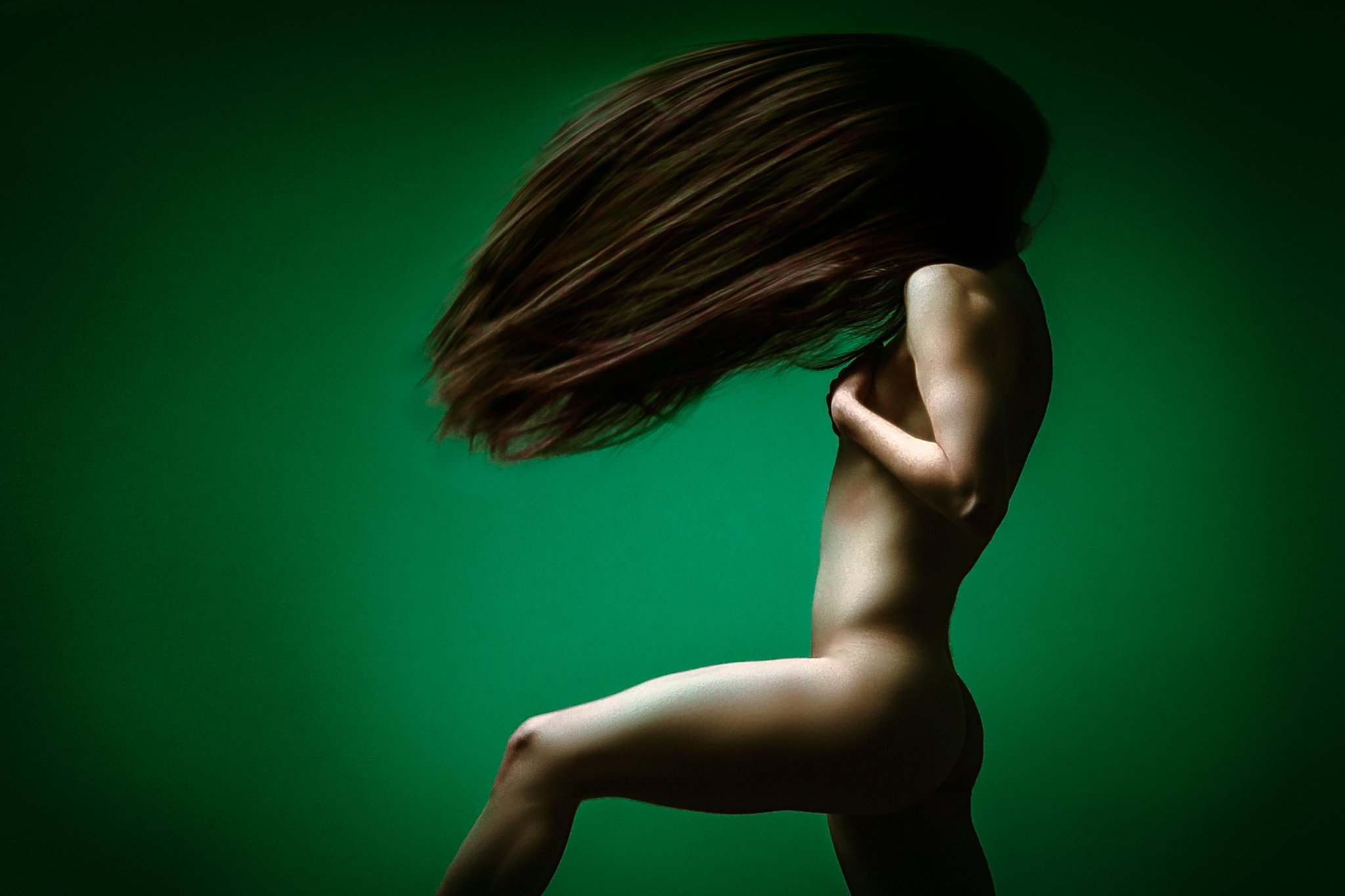 portrait, nude art, fine art, green,, Eduardo Hernández HDZphoto