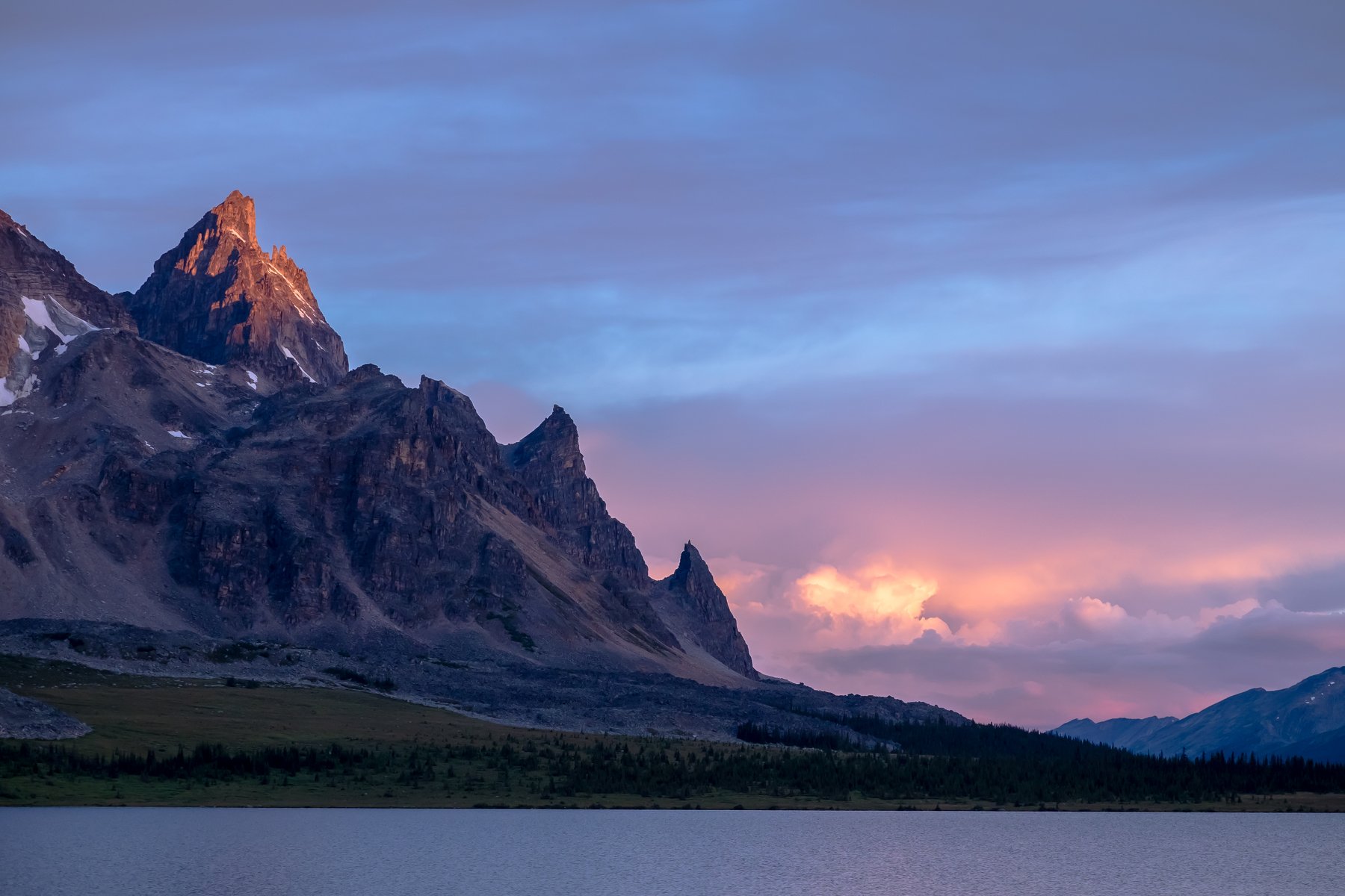 canada, alberta, jasper, mountains, rockies, tonquin, sunrise, Денис Семенов