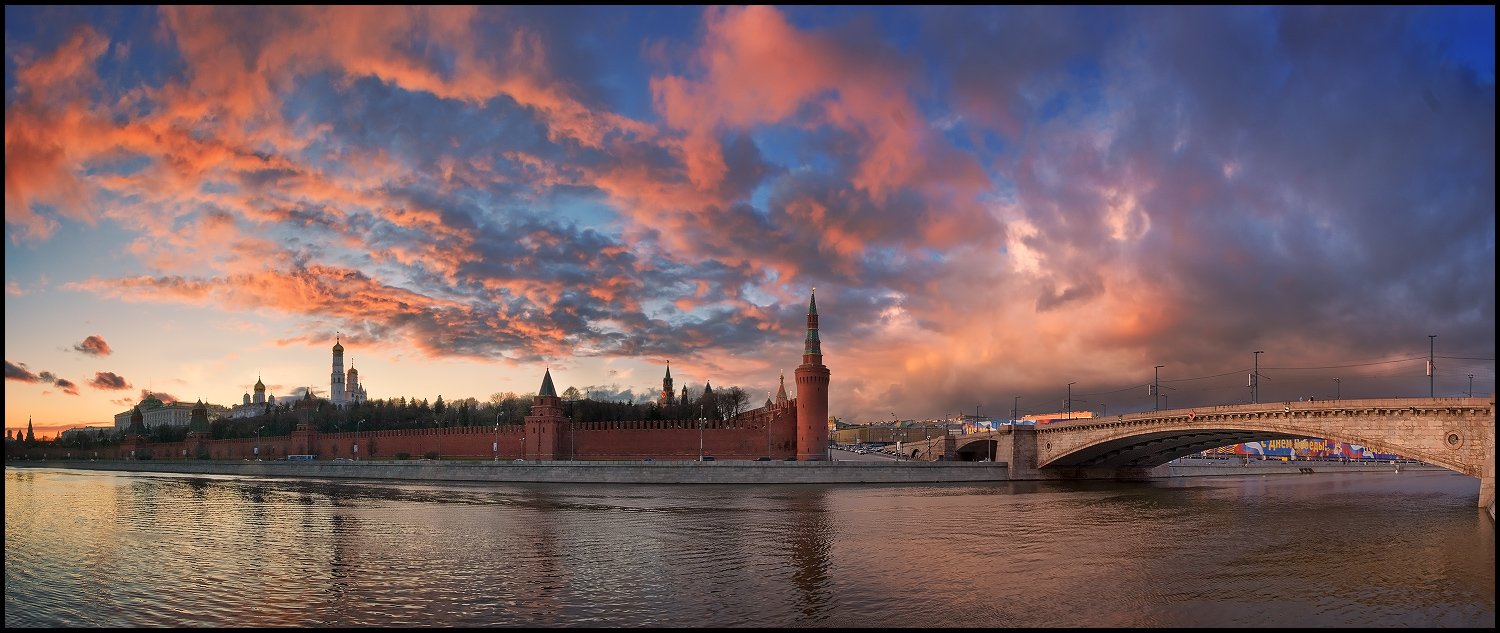 кремль, закат, город, Андрей Уляшев (Mercand)