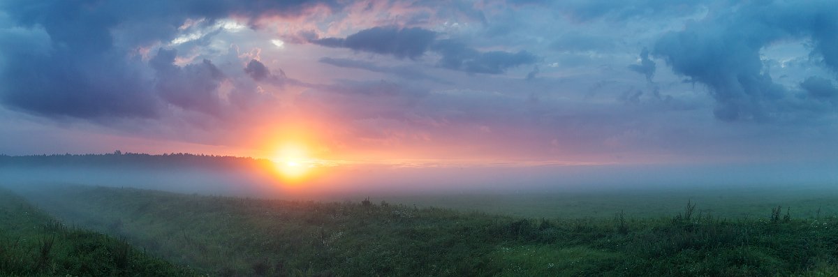 Беларусь, Пейзаж, Туман, Кулеш Міхаіл