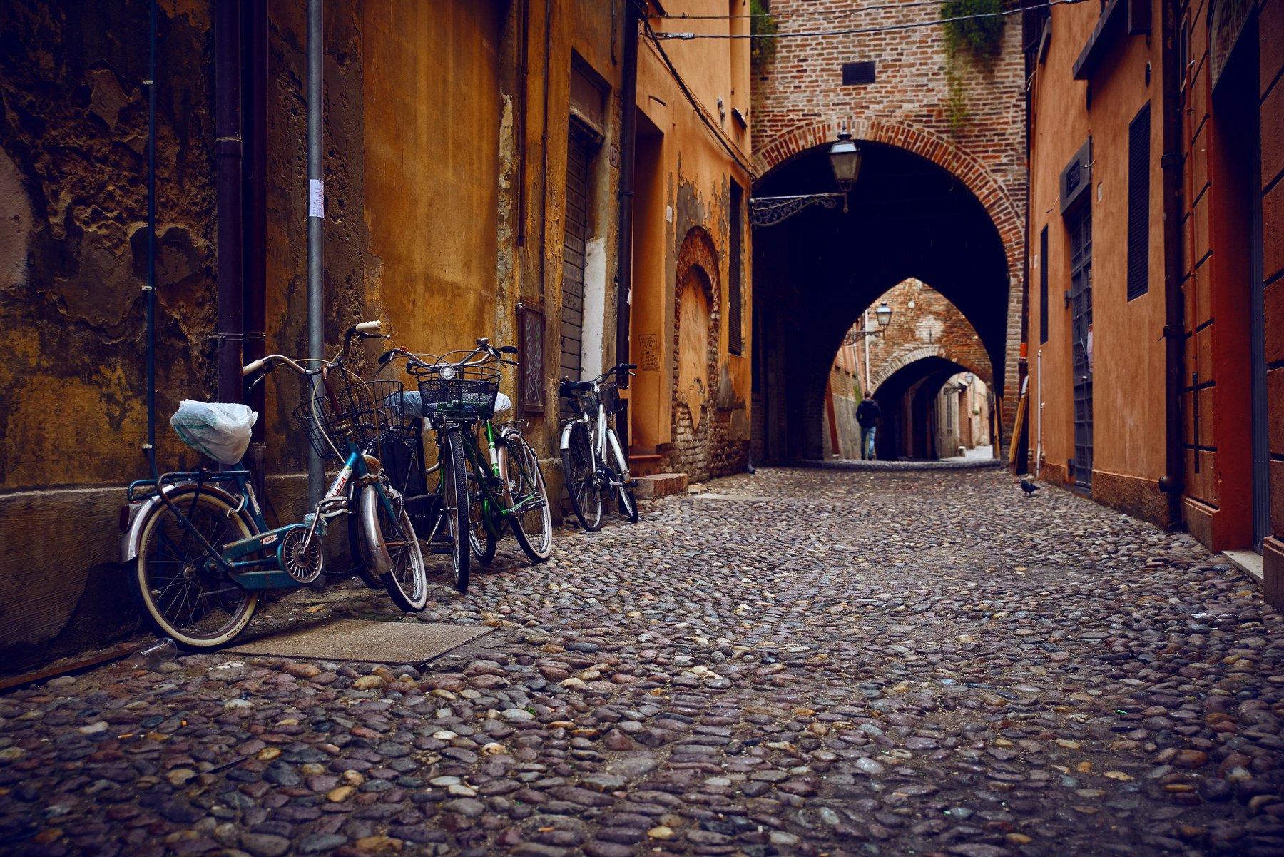 Италия, Феррара, путешествия, улица, город, велосипед, Георгий Муравьёв