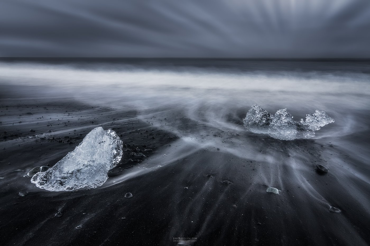 iceberg, iceland, travel, lagoo, glacier, jokulsarlon, black, sand, beach, ice, ocean, Симеон Патарозлиев