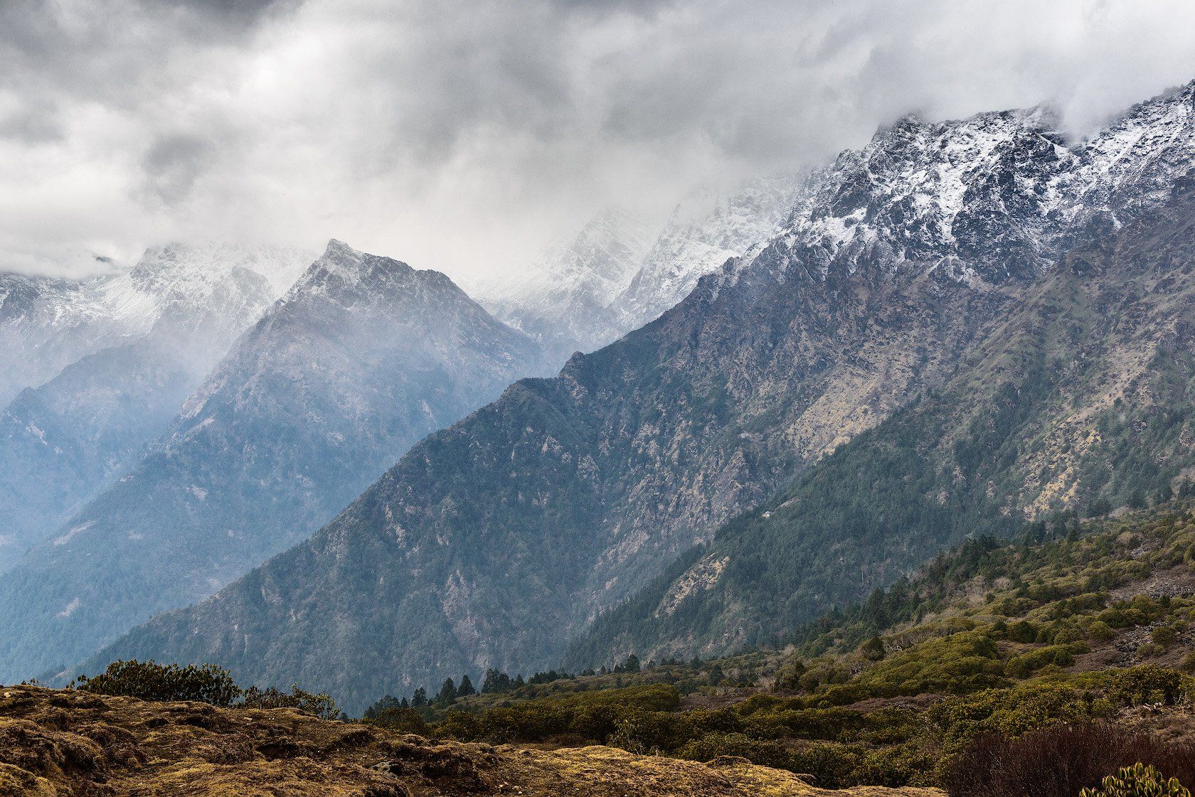 Непал, Гималаи, горы, пейзаж, Лангтанг, Сергей Пестерев
