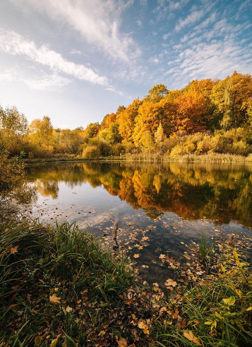 Золотая осень, Озеро, Осень, Настя Рыж