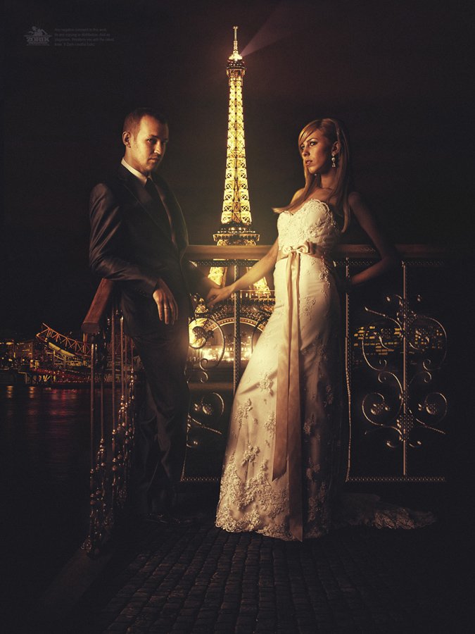 париж, свадьба, молодожены, эйфелева башня, крутая фотка..., Zorik Istomin