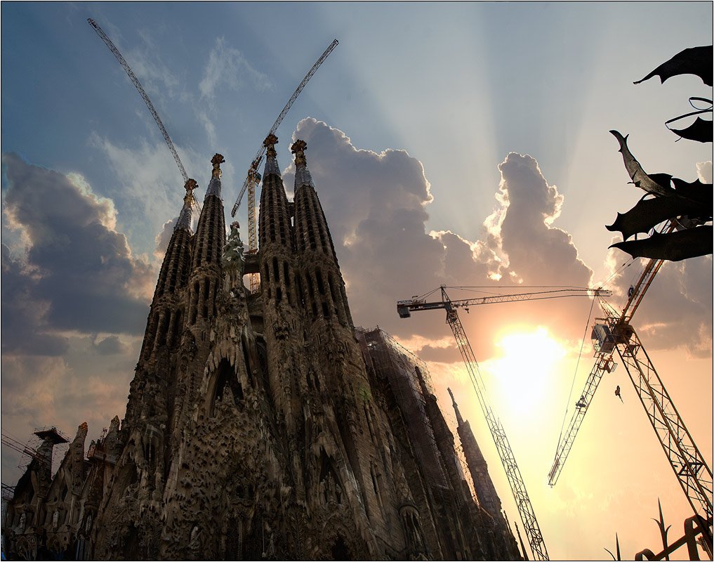 sagrada, familia, испания, барселона, храм, святого, семейства, Boris Bort