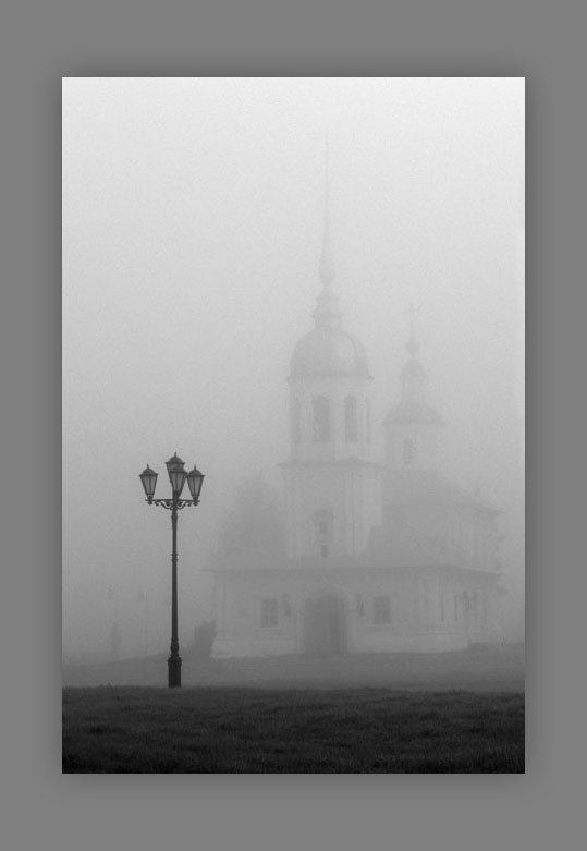 туман,  утро,  вологда,  осень, церковь, Владимир
