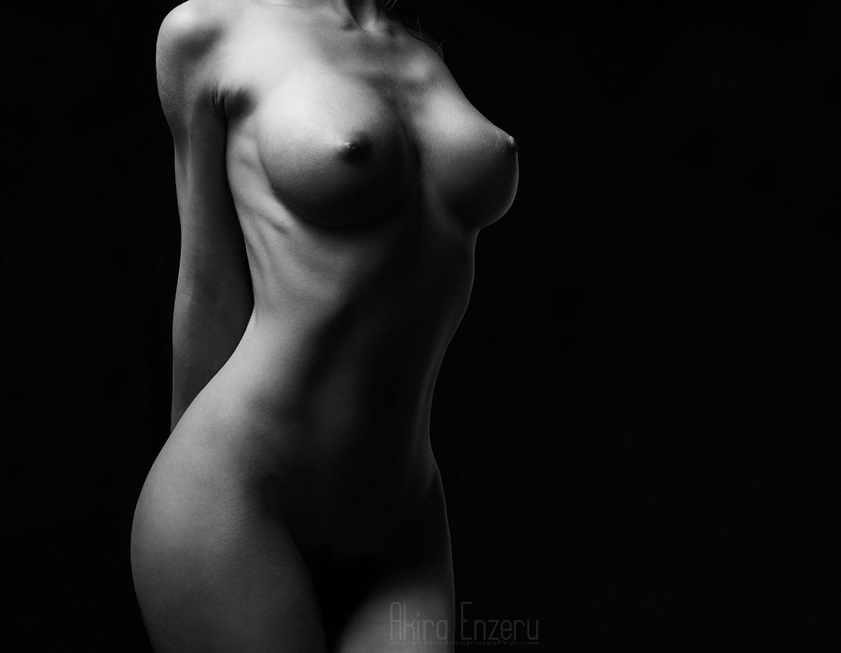 Beauty, Black & white, Nude, Portrait, Enzeru Akira