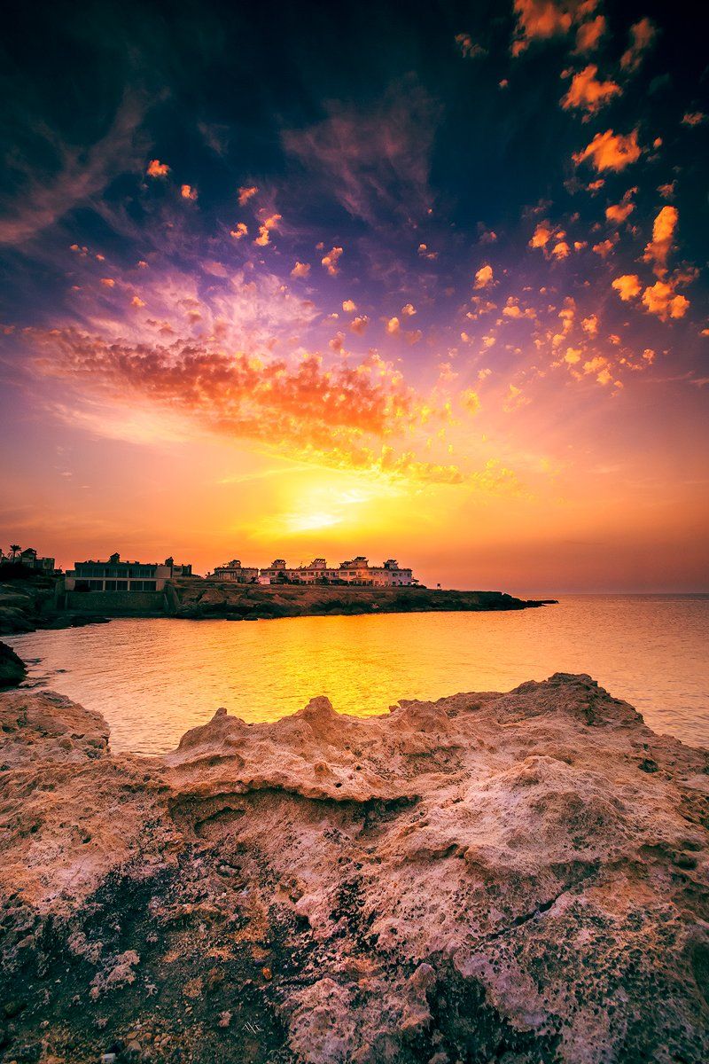 Colors, Cyprus, Landscape, Sunset, Руслан Болгов (Axe)