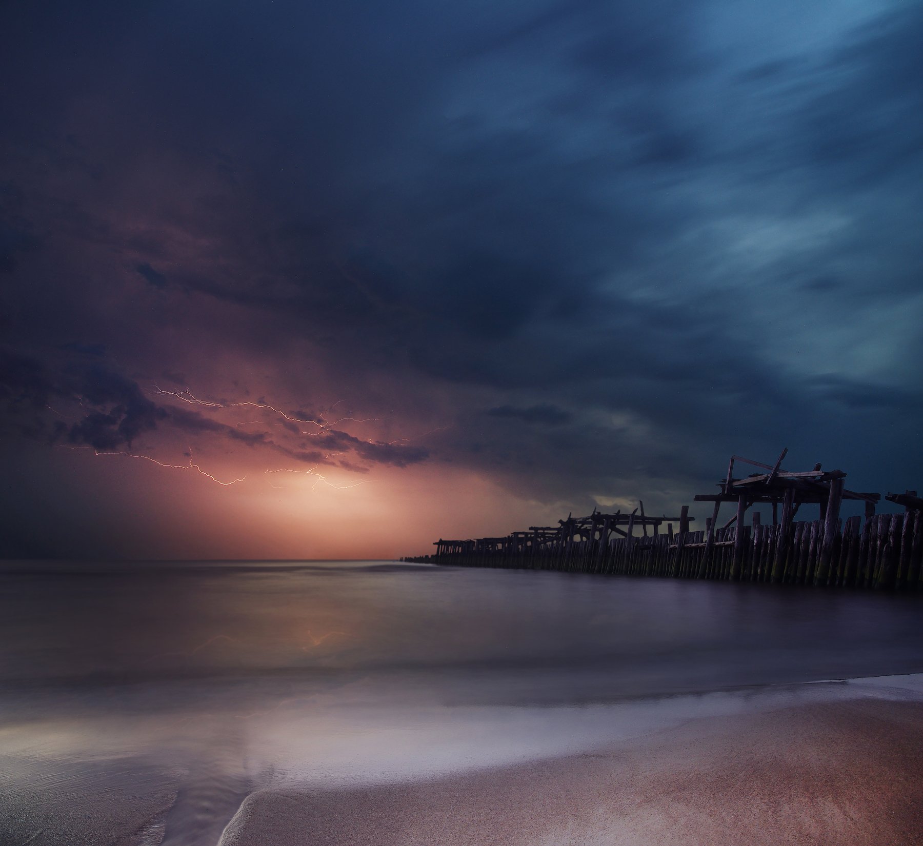 Lithuana, Baltic sea, storm, clouds, water, long exposure, Mindaugas Žarys