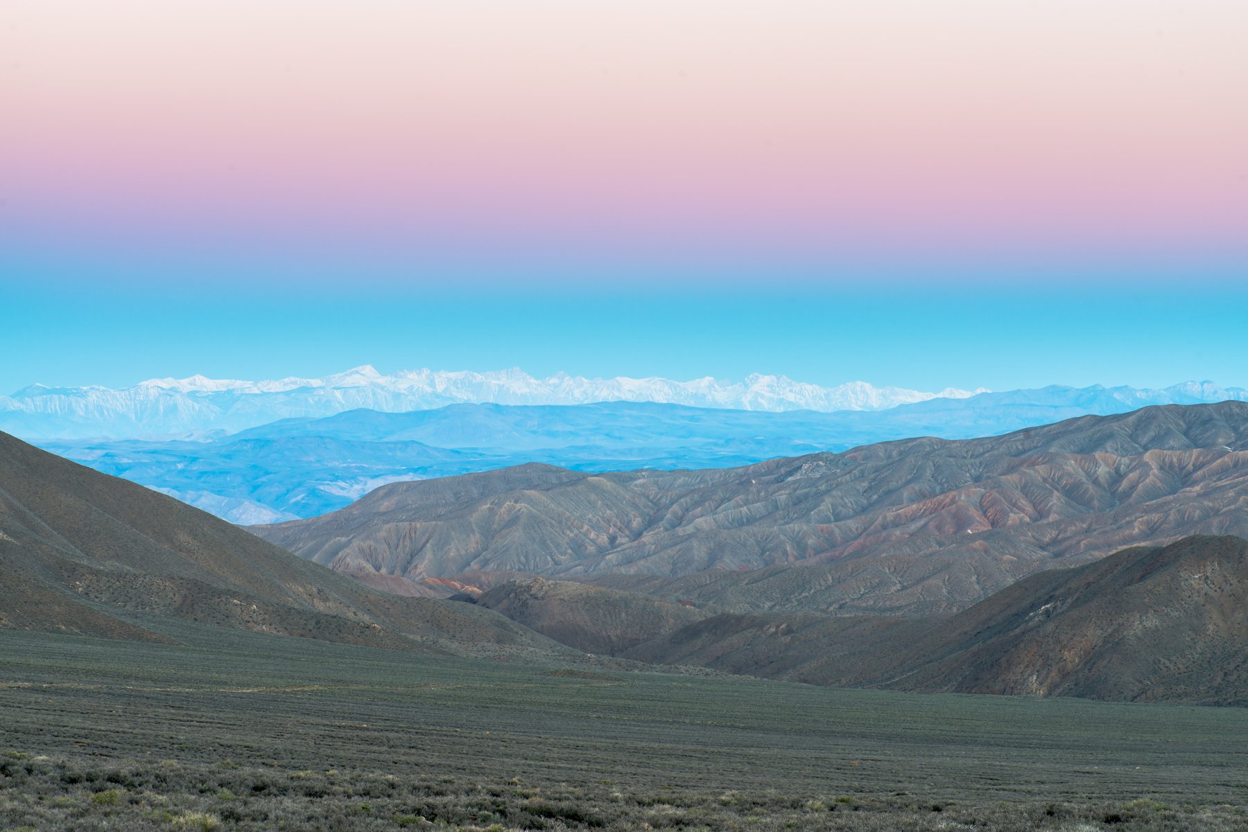 California, death valley, sunrise, mountains, desert, Денис Семенов