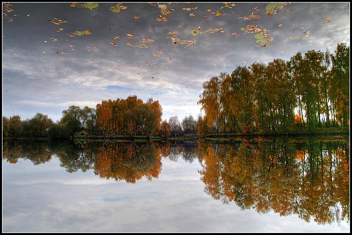 осень, вода, отражения, парк, hdr, Григорий Иващенко