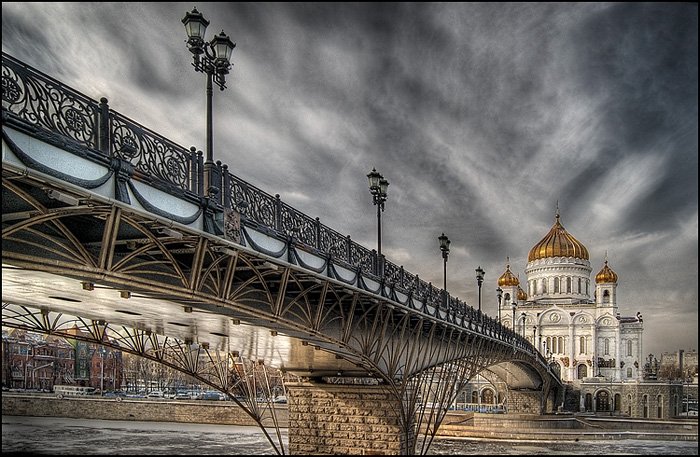 москва, патриарший мост, храм христа спасителя, хдр, hdri, dmitr, Yuri Dmitrienko
