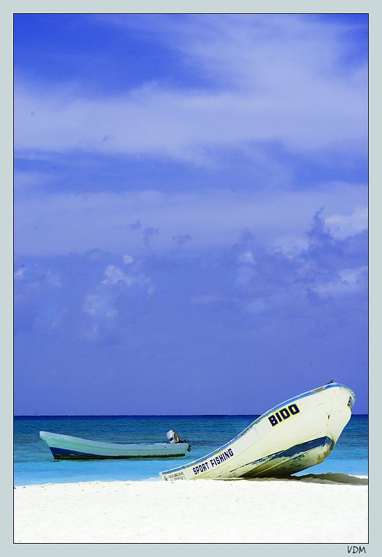 пляж море лодки, VDM