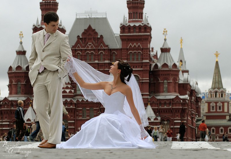 москва,красная площадь,свадьба, Александр Путев