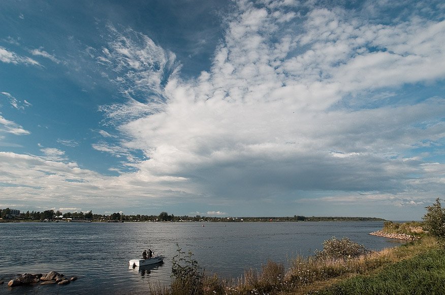 облака,небо,рыбаки,нева,берег, Евгений Пугачев.