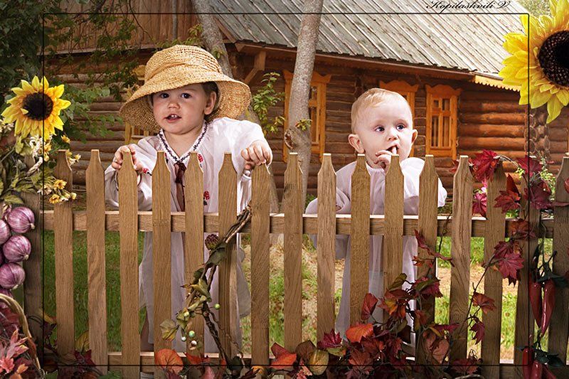 дети, забор, Валерия Копилашвили