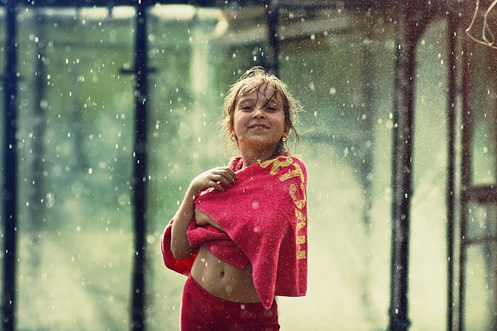 девочка, дождь, солнце, Yaroslav V. Kloos