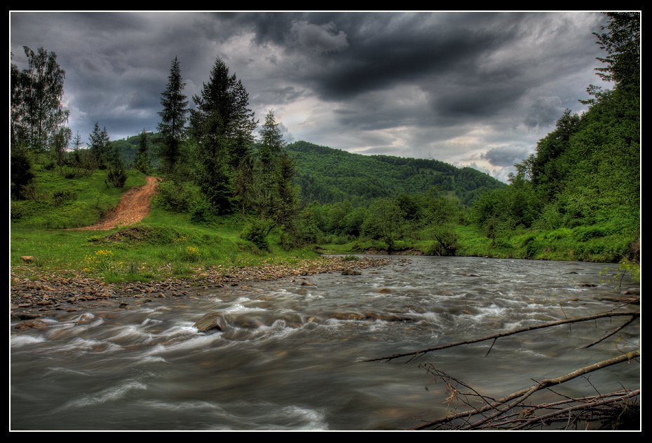 река, лес, каньон, камни, Юрий