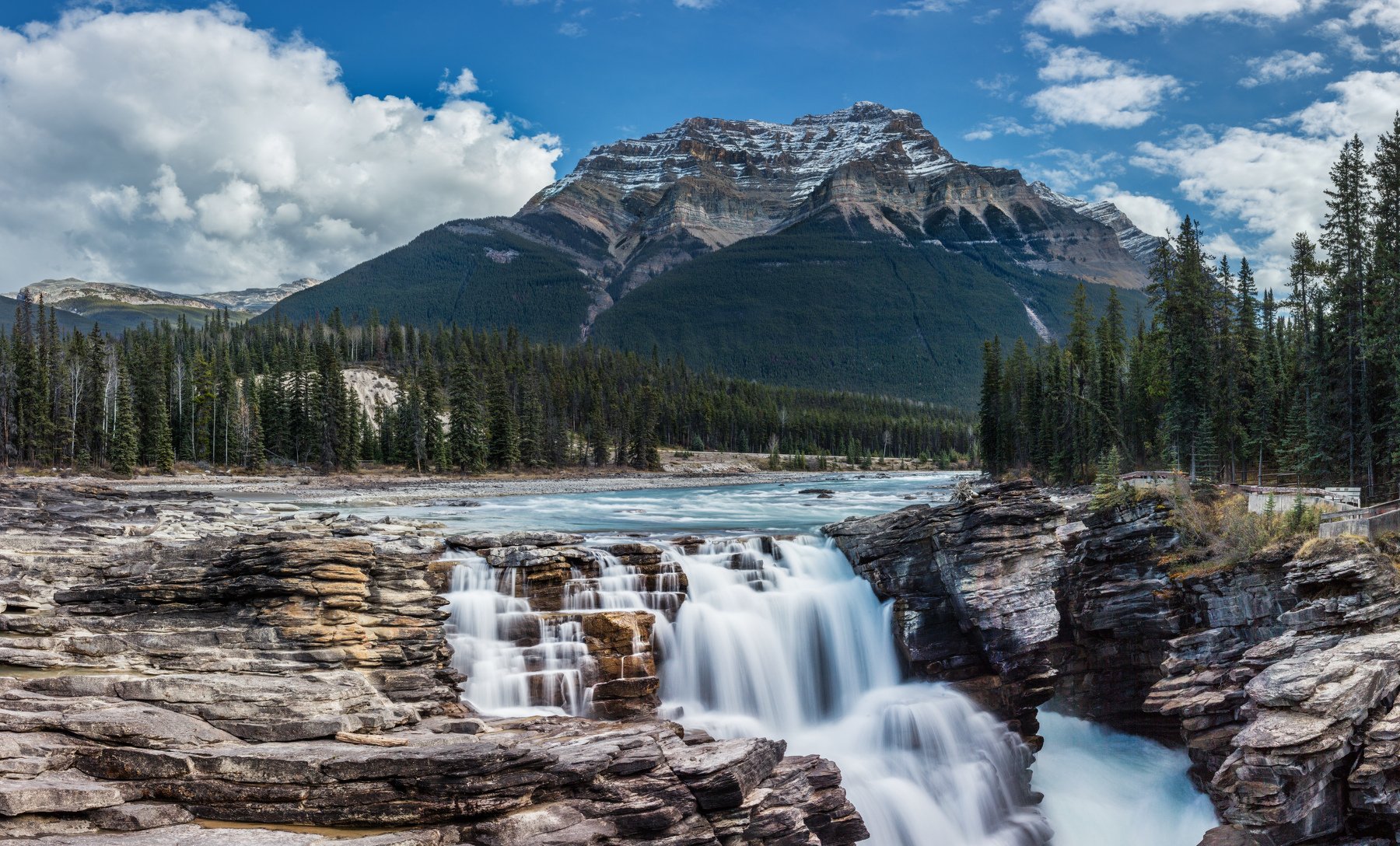 Athabasca Falls, Canada, Канада, водопад, Алексей Сулоев