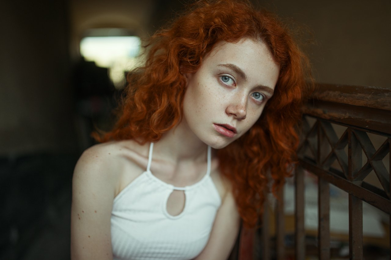девушка, рыжая, кудряшки, sony alpha, sigma, 35mm, girl, portrait, beautiful, Daria Slonova