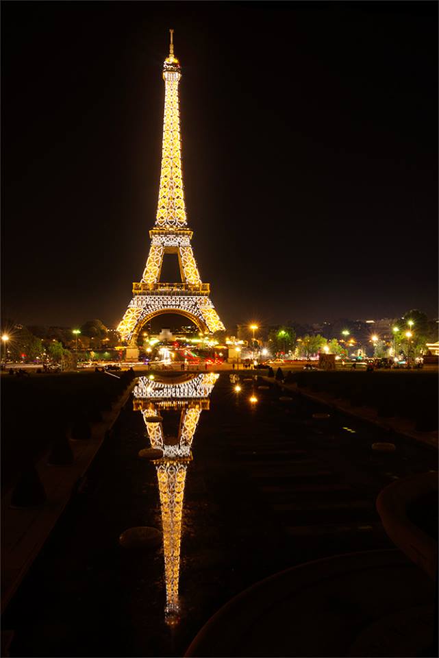 reflection, lights, diamonds, bijou, Paris, Night, Paradise, Paris at night, Eiffel Tower, Таня