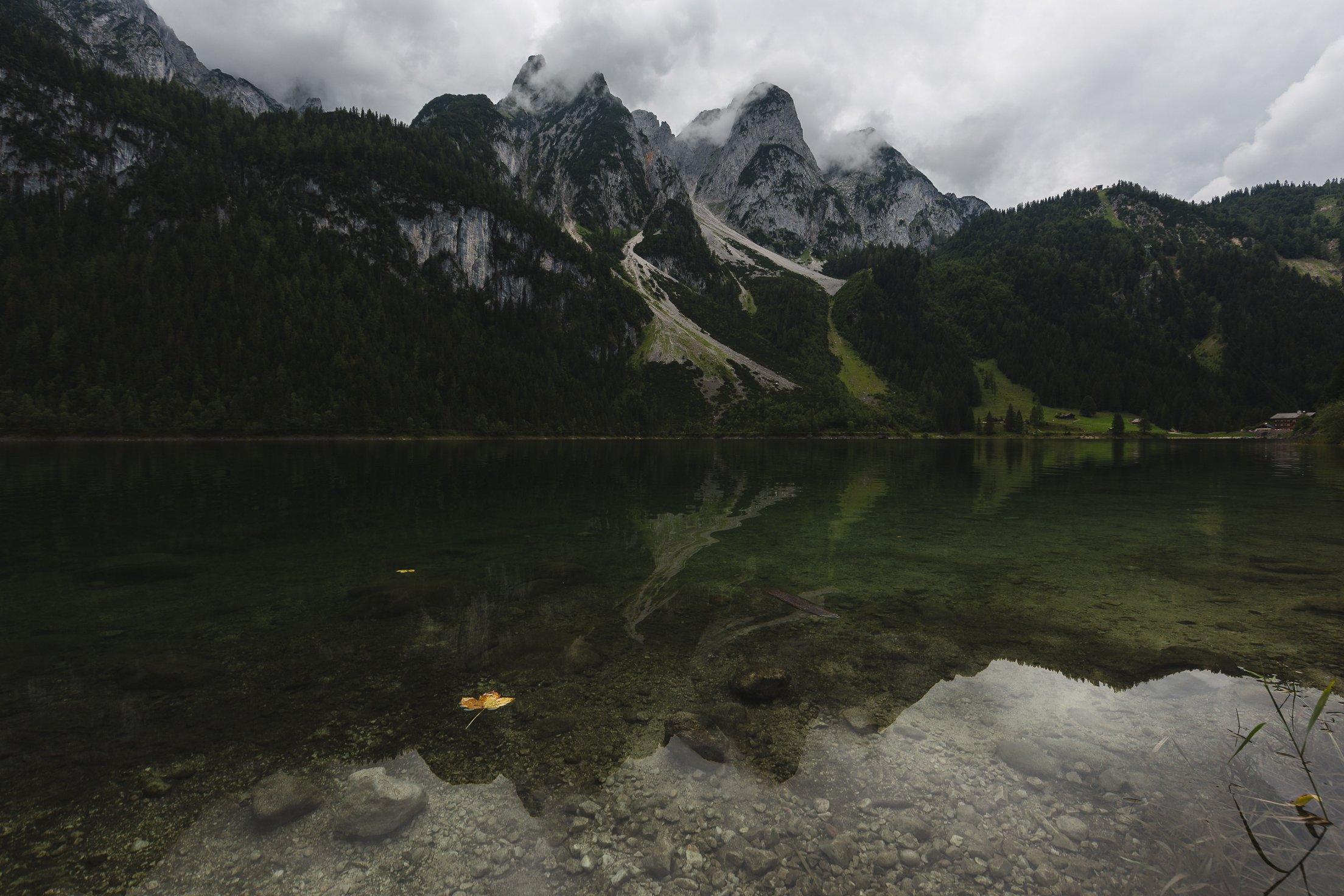 Австрия, озеро, Альпы, горы, вода, отражение, Nikita Leksikov