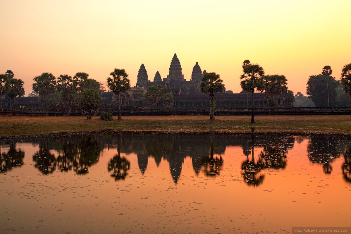 cambodia, angkorwat, angkor, khmer, asia, sunrise, morning, temple, Владимир Куцый