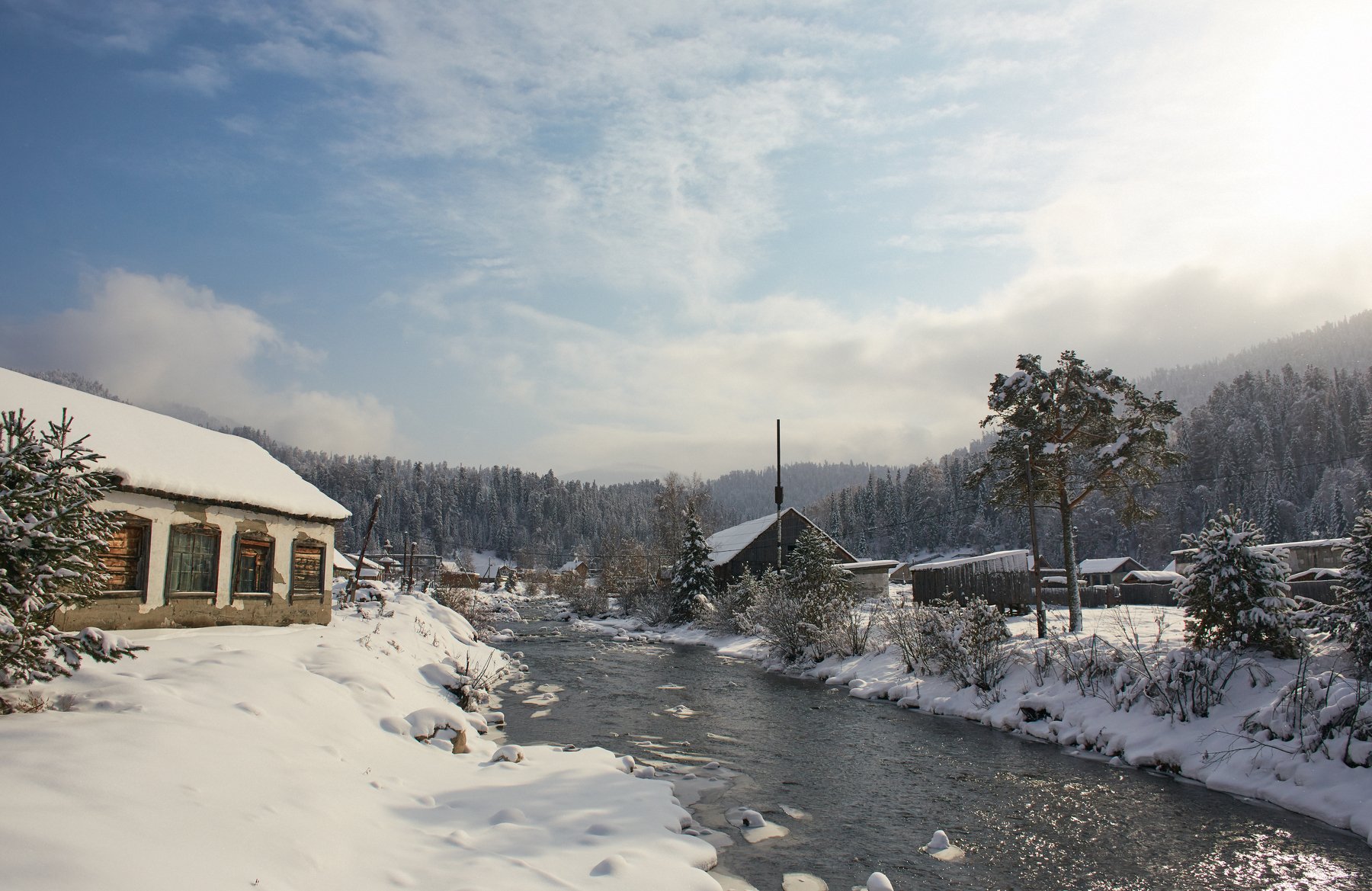 алтай, река, путешествие,зима,2016, Цвелёв Дмитрий