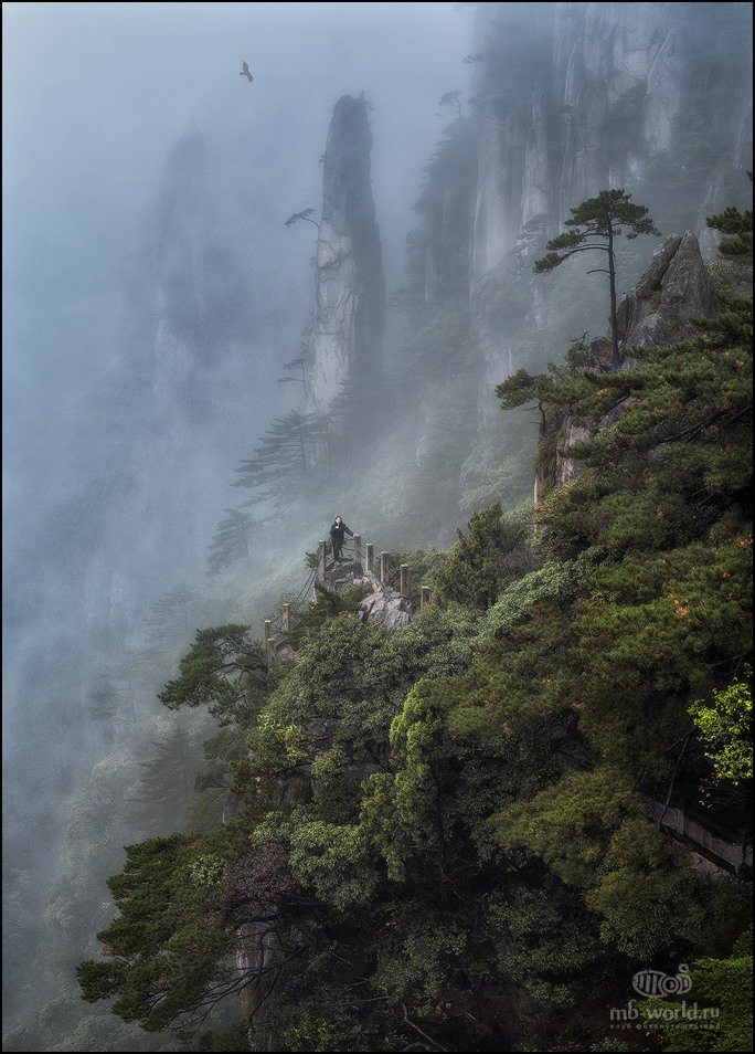 Китай, Хуаншань, горы, туман, Михаил Воробьев