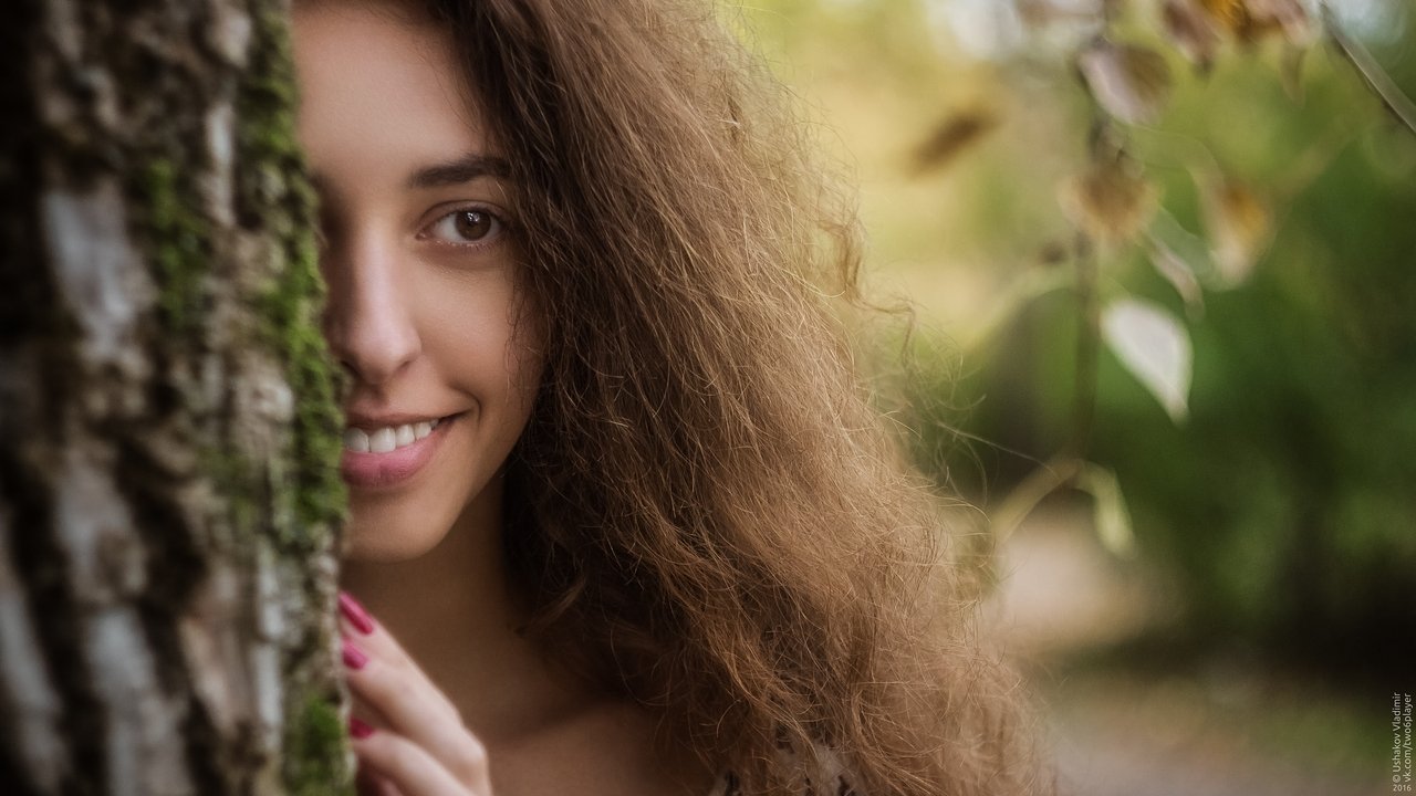 портрет, девушка, осень, portrait, Владимир Ушаков