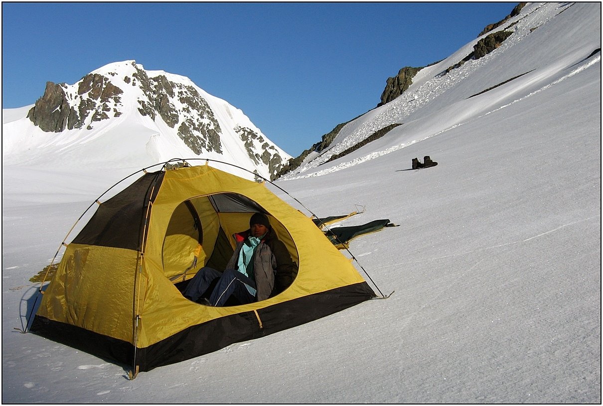 тянь-шань, ледник, палатка, Валерий Неудахин