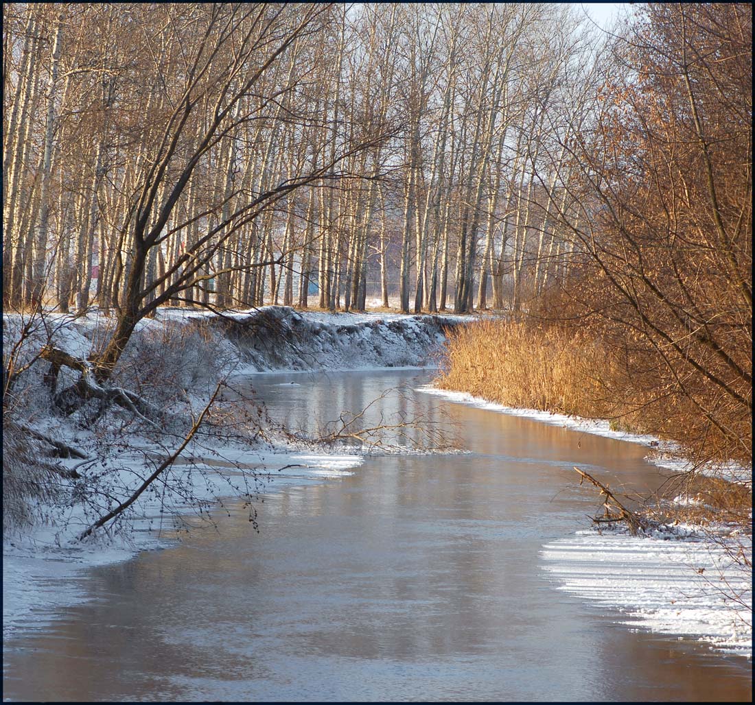 пейзаж,река,зима, sergey