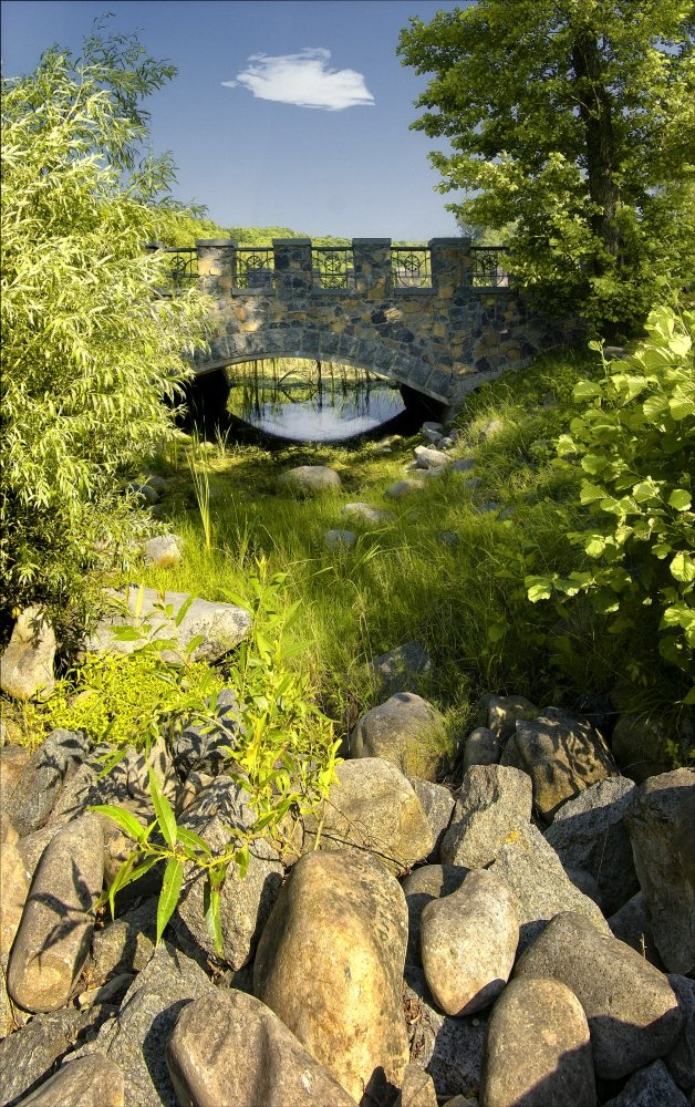 пейзаж мост, киев, Tina Grach