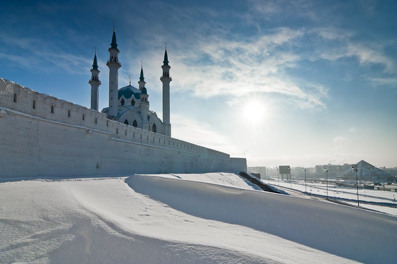 казань, мороз, утро, кремль, мечеть, январь, Gorshkov Igor_Feanorus