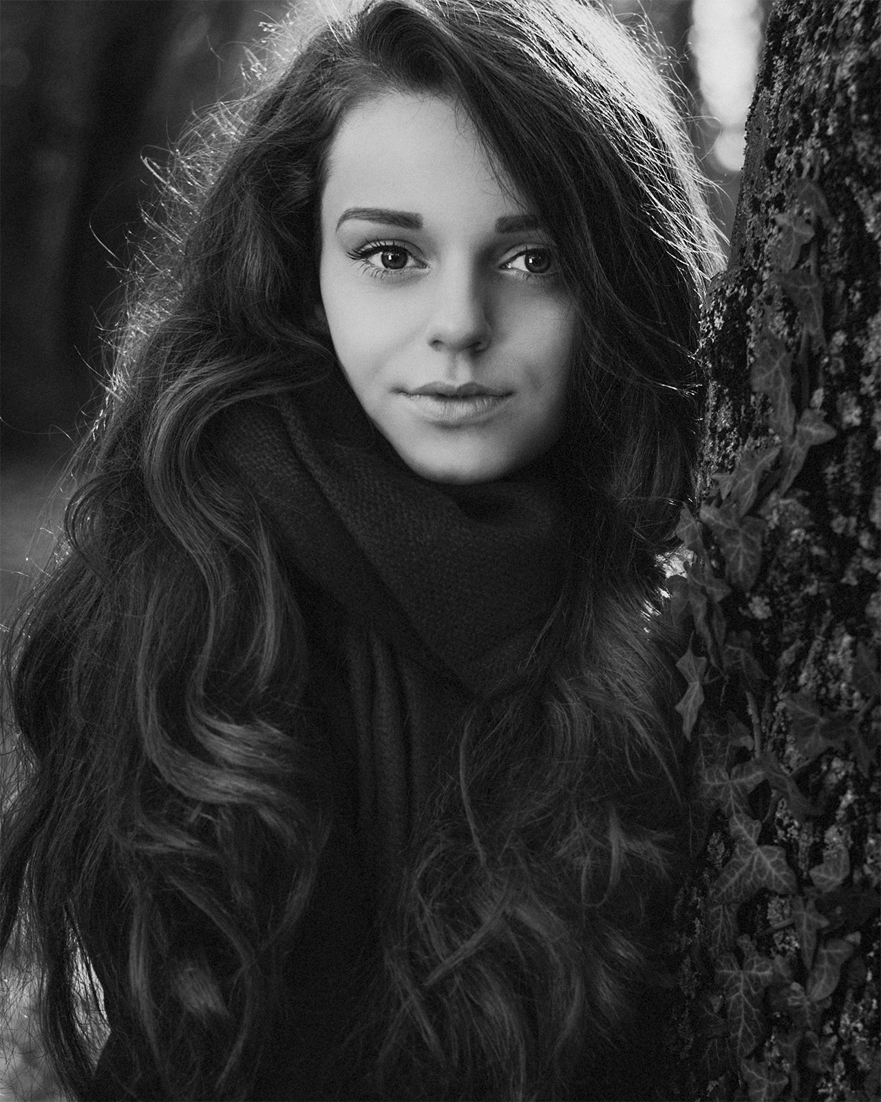 blackandwhite, portrait, beautiful, beauty, lovely, pretty, gorgeous, cute, face, young, girl, outdoor, photography, nikon_photography, Jozef Kiss