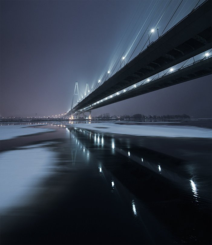 город, ночь, мост, Дмитрий Воронцов